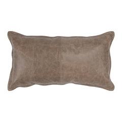SLD Leather Sandstorm Taupe Multiple Sizes Throw Pillow (Set of 2) - Ornate Home