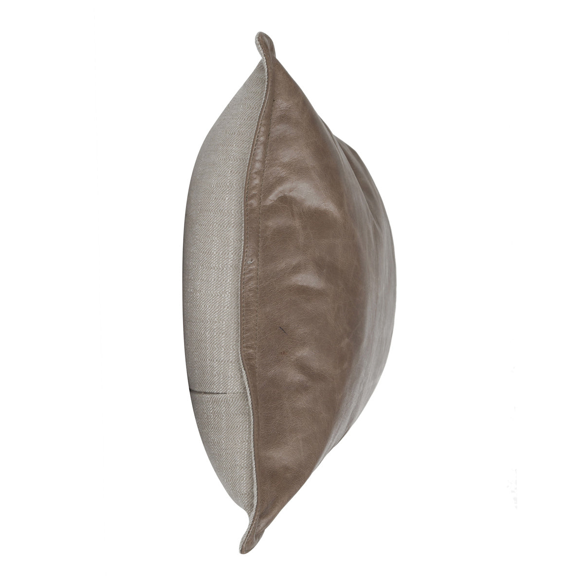 SLD Leather Sandstorm Taupe Multiple Sizes Throw Pillow (Set of 2) - Ornate Home