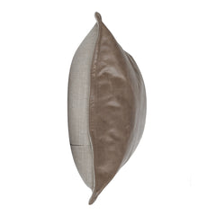 SLD Leather Sandstorm Taupe Multiple Sizes Throw Pillow (Set of 2) - Ornate Home