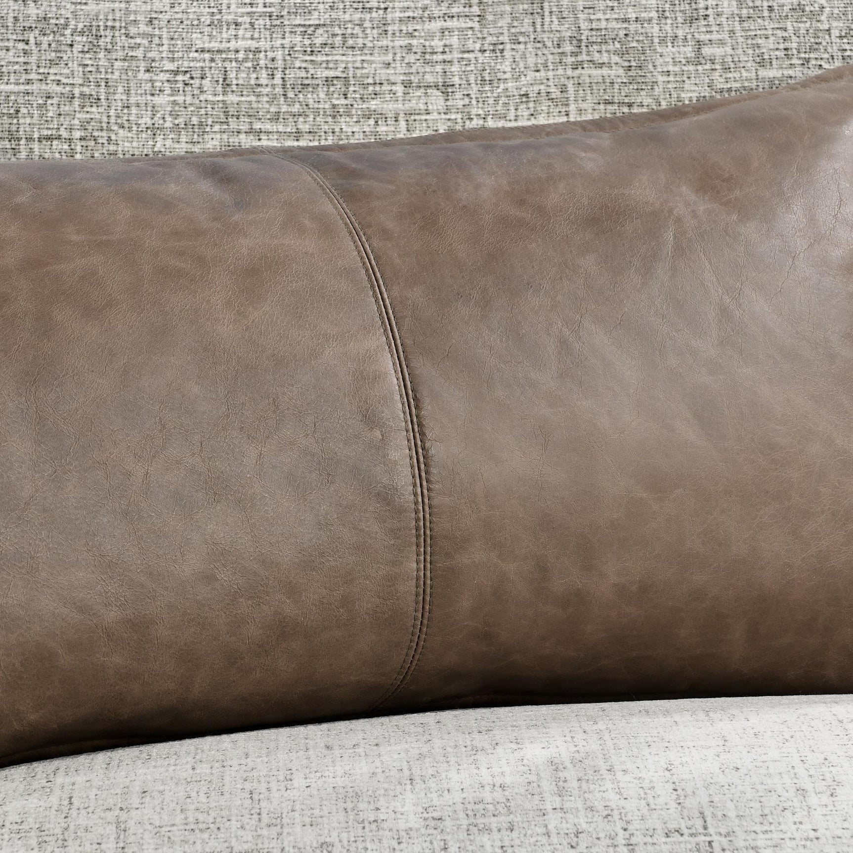 SLD Leather Sandstorm Taupe Multiple Sizes Throw Pillow (Set of 2) - Ornate Home