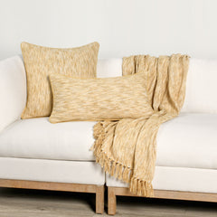 SLD Sharma Yellow Multiple Sizes Throw Pillow (Set of 2) - Ornate Home