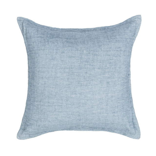 SLD Solstice Chambray Blue 22x22 Throw Pillow (Set of 2) - Ornate Home