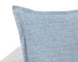SLD Solstice Chambray Blue 22x22 Throw Pillow (Set of 2) - Ornate Home