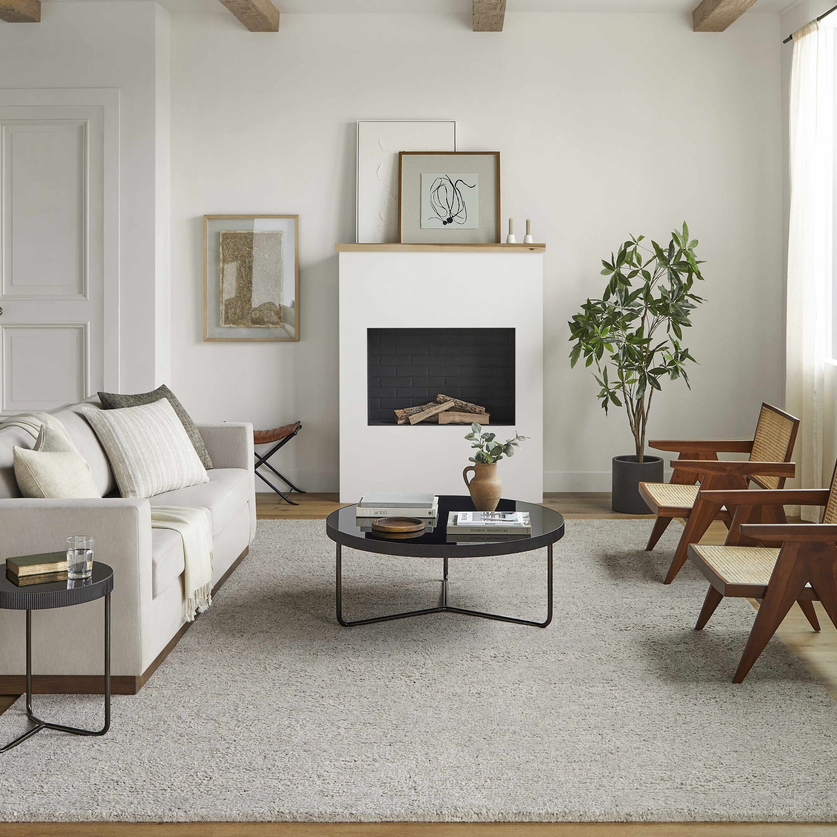 Buffy Brown Hand Knotted Wool Area Rug - Clearance