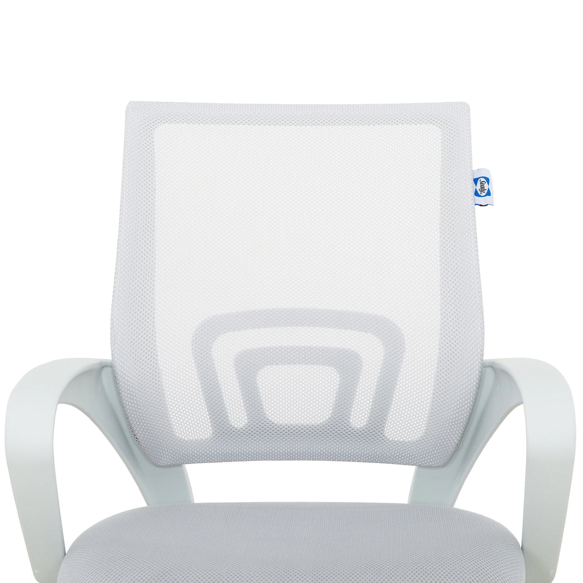 Sealy Jupiter White/Grey Mesh Office Desk Chair