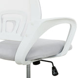 Sealy Jupiter White/Grey Mesh Office Desk Chair