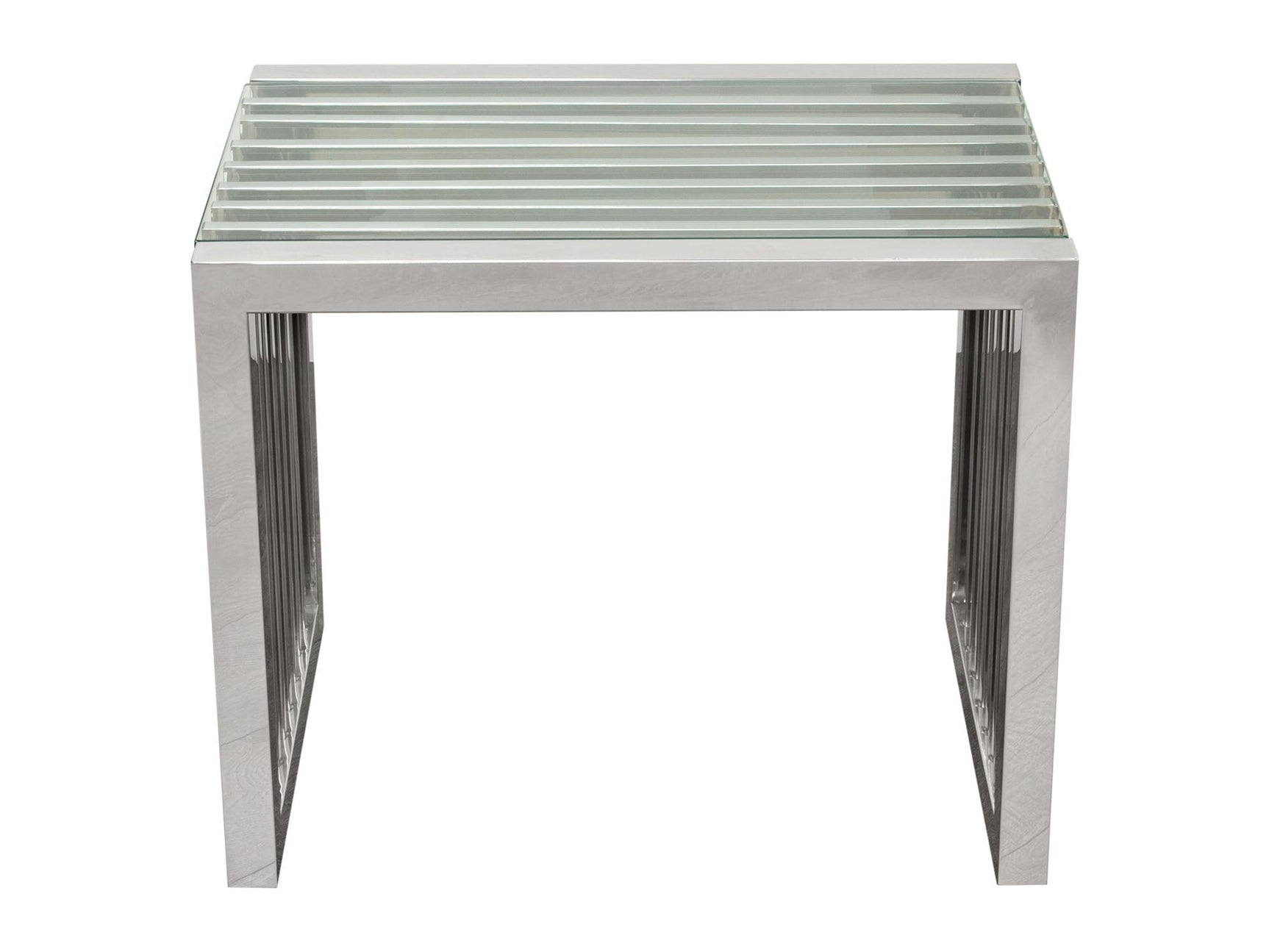 SOHO Stainless Steel End Table - Ornate Home