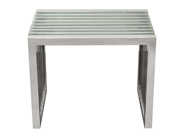 SOHO Stainless Steel End Table - Ornate Home