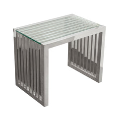 SOHO Stainless Steel End Table - Ornate Home