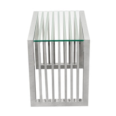 SOHO Stainless Steel End Table - Ornate Home