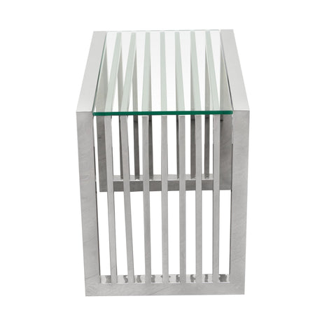 SOHO Stainless Steel End Table - Ornate Home