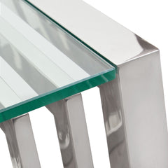 SOHO Stainless Steel End Table - Ornate Home