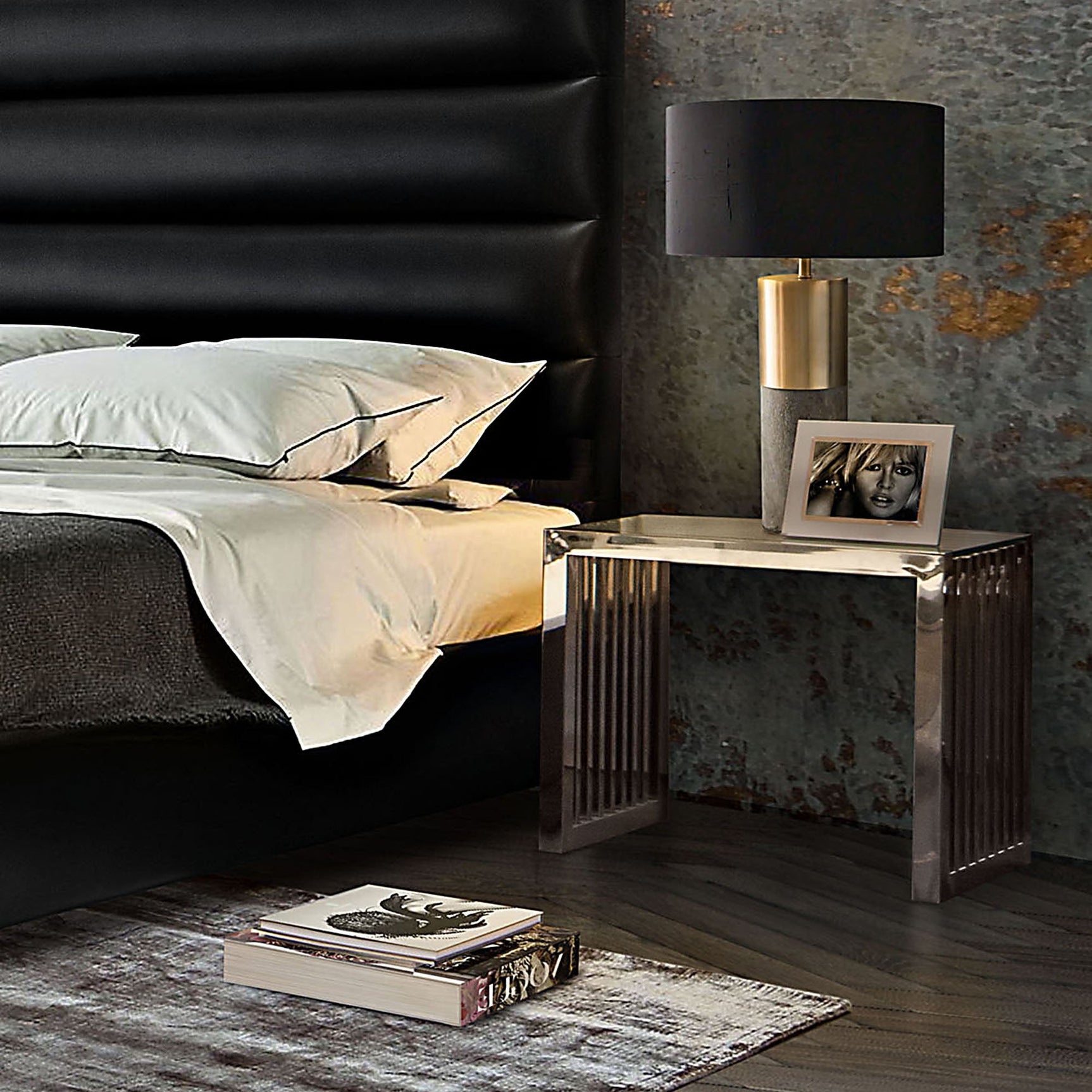 SOHO Stainless Steel End Table - Ornate Home