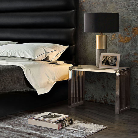 SOHO Stainless Steel End Table - Ornate Home