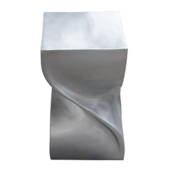 Spire Nickel Aluminum End Table - Ornate Home