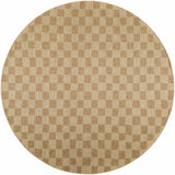 Kuval Checkered Brown Outdoor Rug