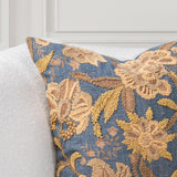 SR Anika Blue Sea 22x22 Throw Pillow (Set of 2) - Ornate Home