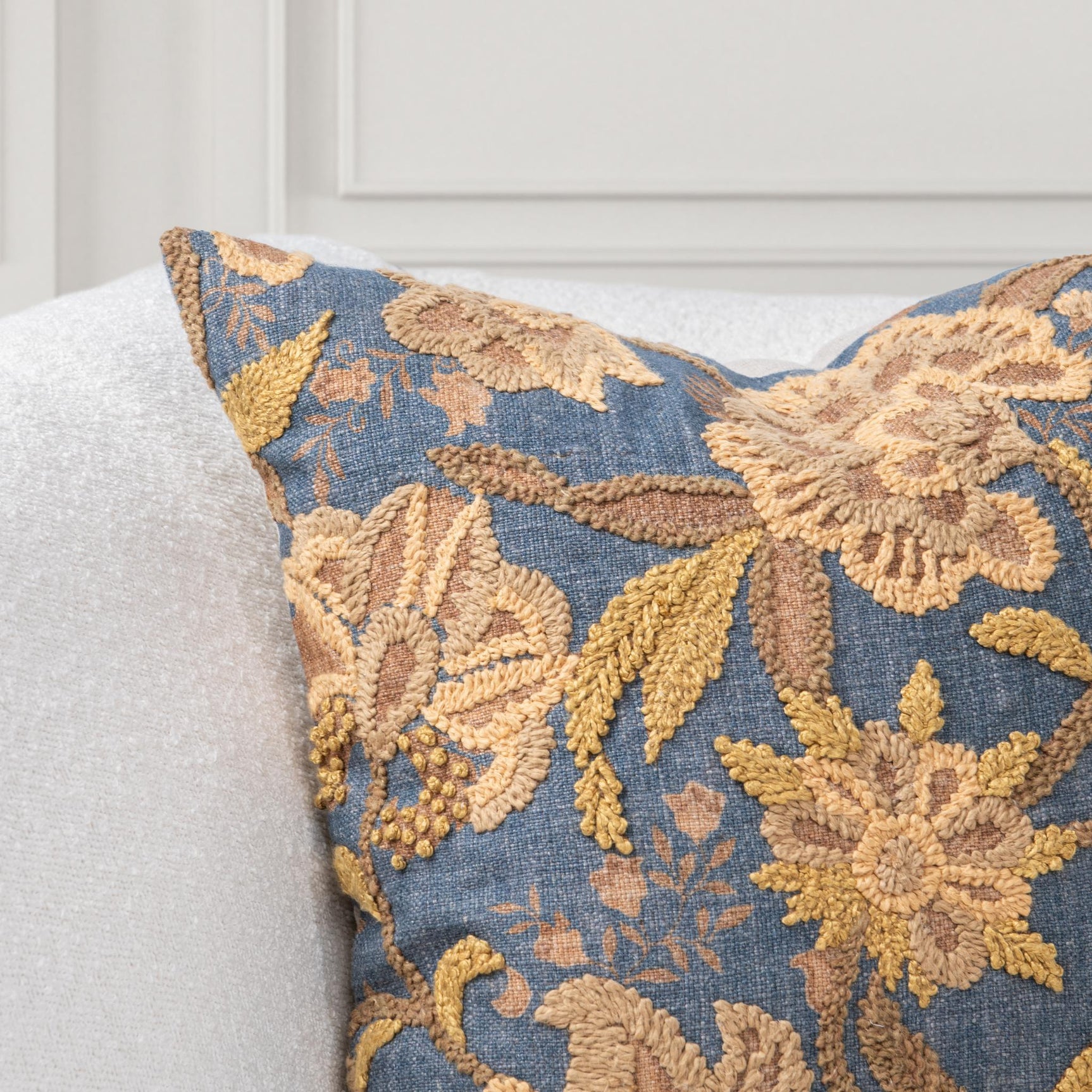 SR Anika Blue Sea 22x22 Throw Pillow (Set of 2) - Ornate Home