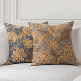 SR Anika Blue Sea 22x22 Throw Pillow (Set of 2) - Ornate Home