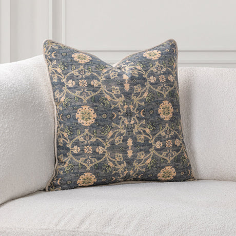 SR Ira Blue Sea Multi 22x22 Throw Pillow - Ornate Home