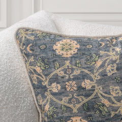 SR Ira Blue Sea Multi 22x22 Throw Pillow - Ornate Home
