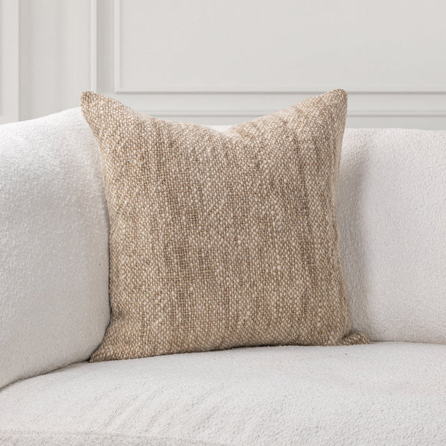 SR Jai Natural 22x22 Throw Pillow - Ornate Home