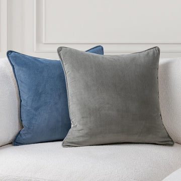 SR Memoir Sea Blue 22x22 Throw Pillow (Set of 2) - Ornate Home