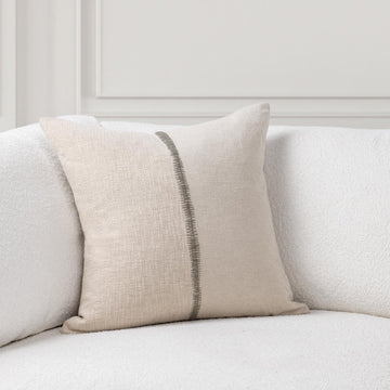 SR Nisha Natural/Dry Sage 22x22 Throw Pillow (Set of 2) - Ornate Home