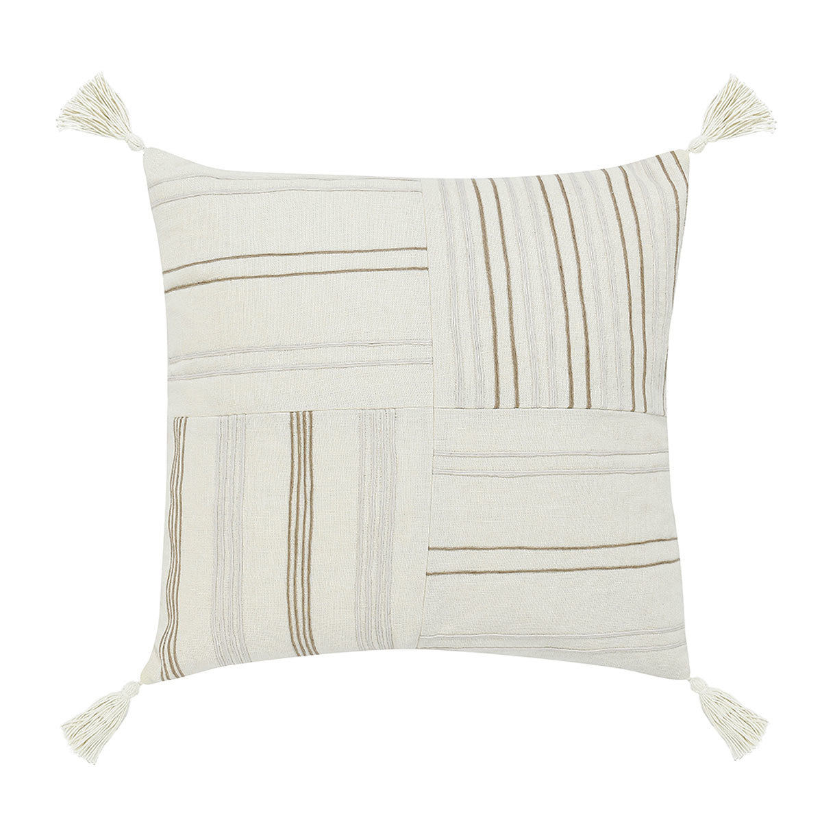 ST Apana Ivory/Natural Multiple Sizes Throw Pillow (Set of 2) - Ornate Home