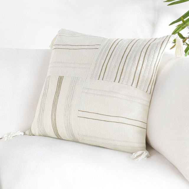 ST Apana Ivory/Natural Multiple Sizes Throw Pillow (Set of 2) - Ornate Home