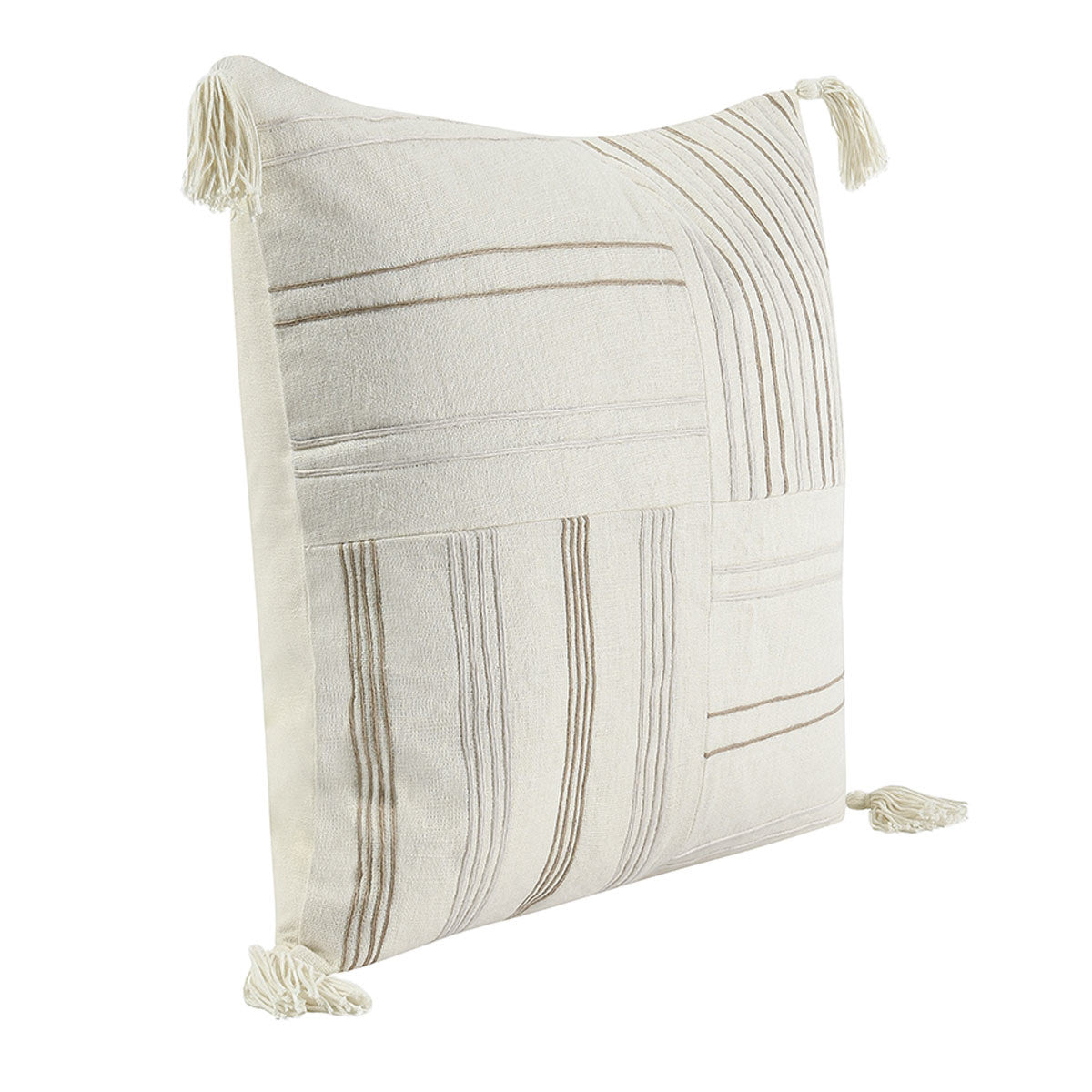 ST Apana Ivory/Natural Multiple Sizes Throw Pillow (Set of 2) - Ornate Home