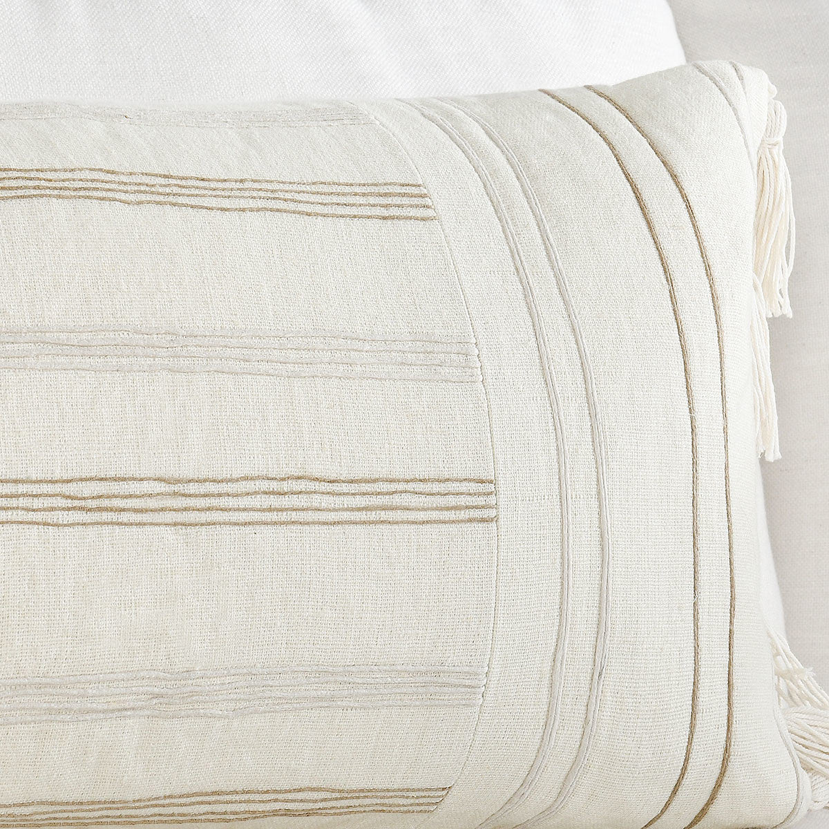 ST Apana Ivory/Natural Multiple Sizes Throw Pillow (Set of 2) - Ornate Home