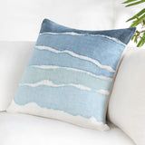 ST Bikram Capri Blue Multi 22x22 Throw Pillow (Set of 2) - Ornate Home