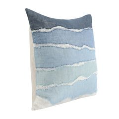 ST Bikram Capri Blue Multi 22x22 Throw Pillow (Set of 2) - Ornate Home