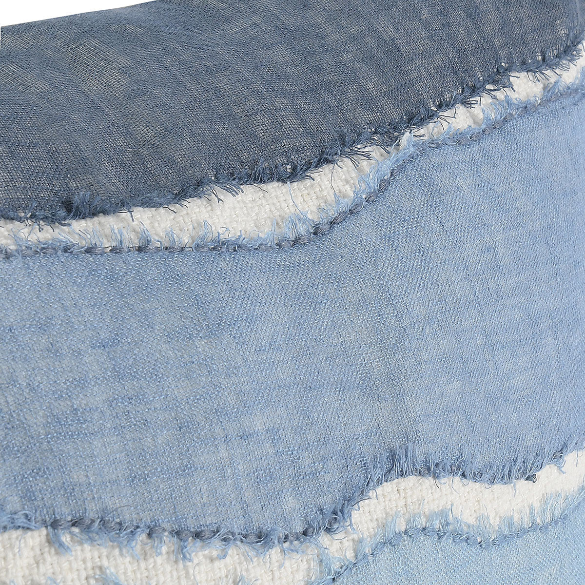 ST Bikram Capri Blue Multi 22x22 Throw Pillow (Set of 2) - Ornate Home