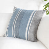 ST Lima Capri Blue/Dark Gray Multiple Sizes Throw Pillow (Set of 2) - Ornate Home