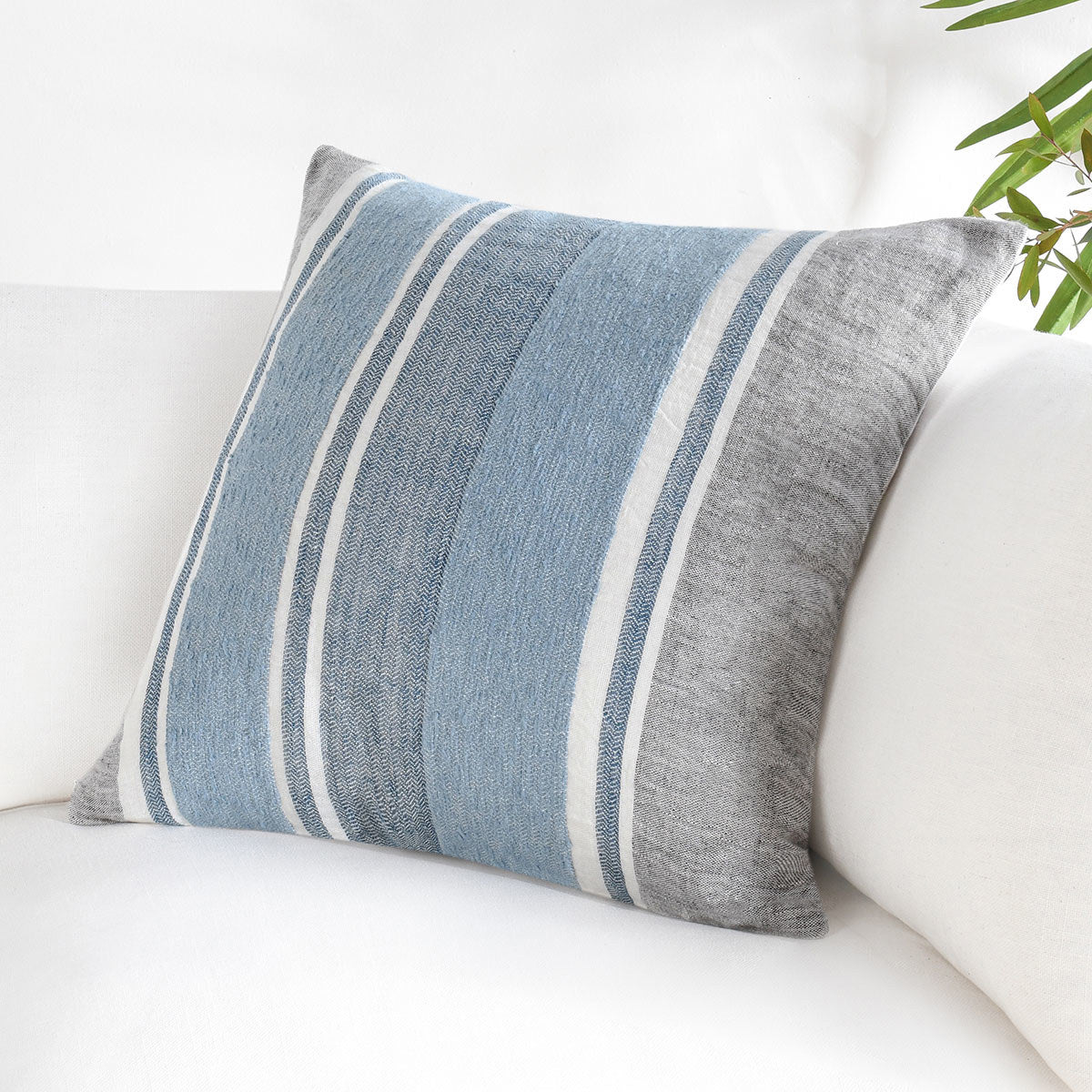 ST Lima Capri Blue/Dark Gray Multiple Sizes Throw Pillow (Set of 2) - Ornate Home