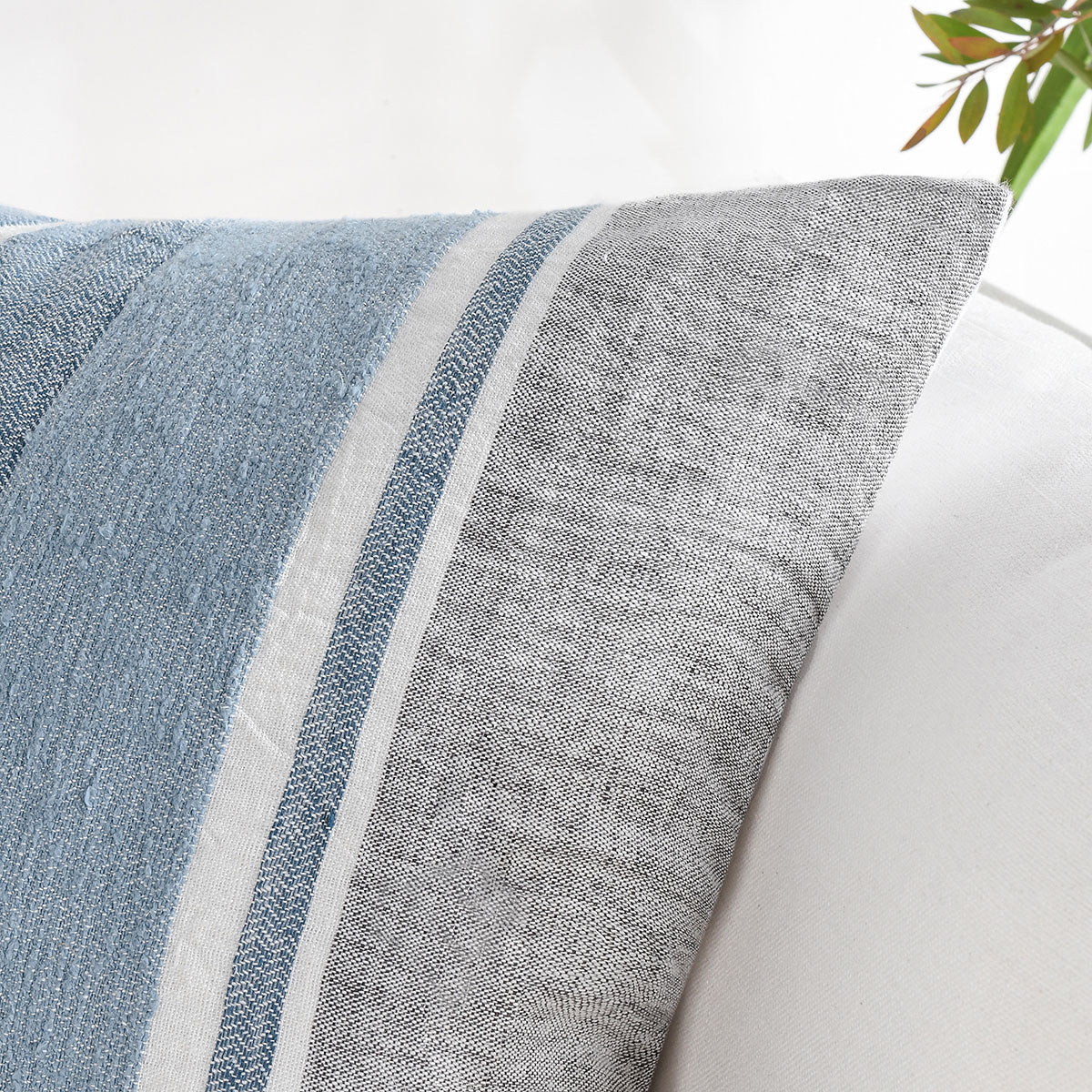 ST Lima Capri Blue/Dark Gray Multiple Sizes Throw Pillow (Set of 2) - Ornate Home