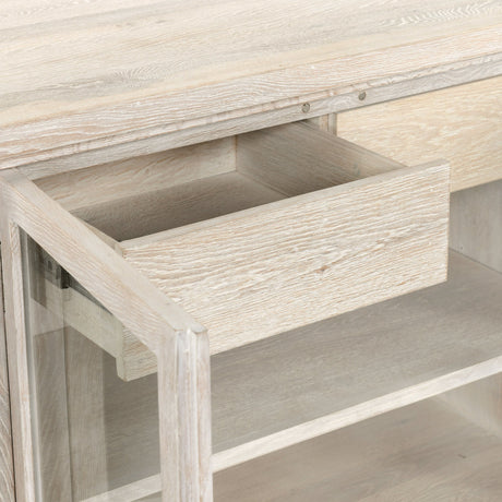 Sabbia Whitewash Cabinet - Ornate Home