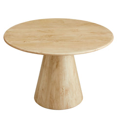 Sabelle Natural 47" Round Wood Dining Table - Ornate Home