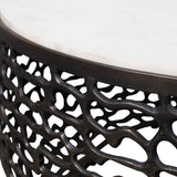 Sabena White Marble Outdoor Coffee Table - Ornate Home