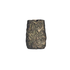 Sabine Antique Brass Cast Aluminum Vase - Ornate Home