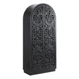 Sable Black Tall-Cabinet - Ornate Home