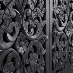 Sable Black Tall-Cabinet - Ornate Home