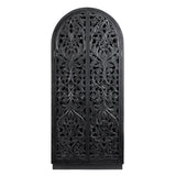 Sable Black Tall-Cabinet - Ornate Home