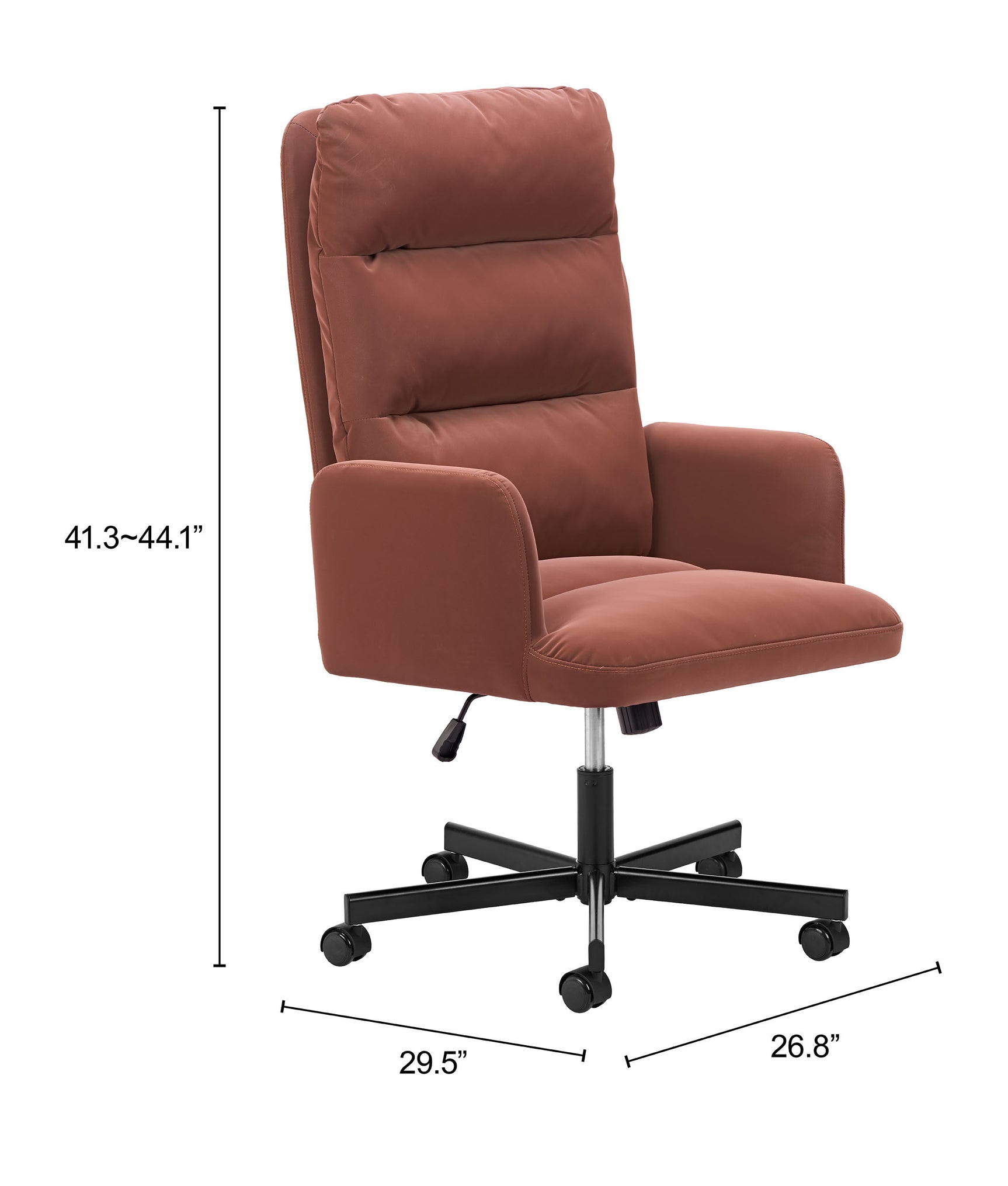 Sable Brown Office Chair - Ornate Home