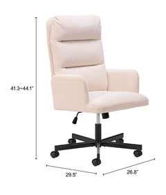 Sable Ivory Office Chair - Ornate Home