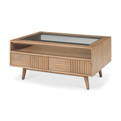 Sable Light Brown Wood Coffee Table - Ornate Home