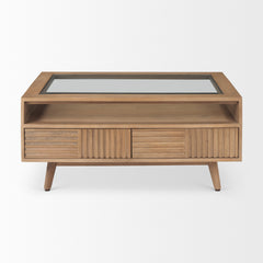 Sable Light Brown Wood Coffee Table - Ornate Home
