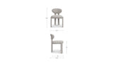 Sable Speckled Light Grey Dining Chair (Set of 2) - Ornate Home